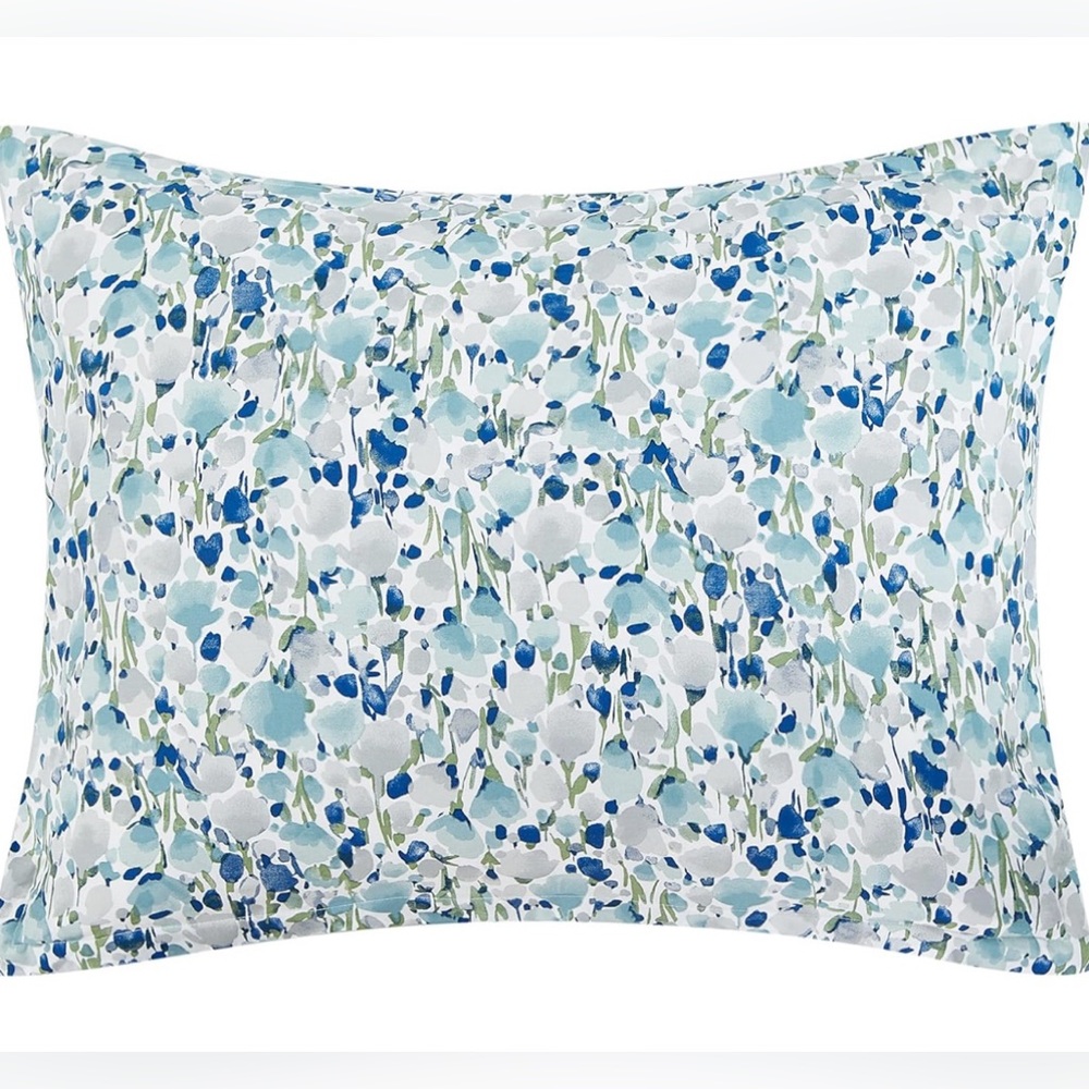 Poppy & Fritz Olivia Cotton Blue Duvet Cover Set Twin - Picture 5 of 11